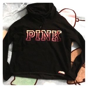 Victoria Secret Pink speckled ombré cowl neck